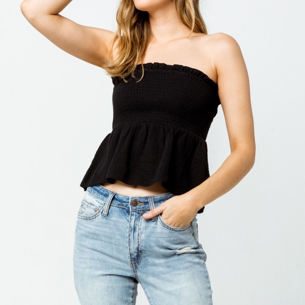 Tillys ruffled tube top